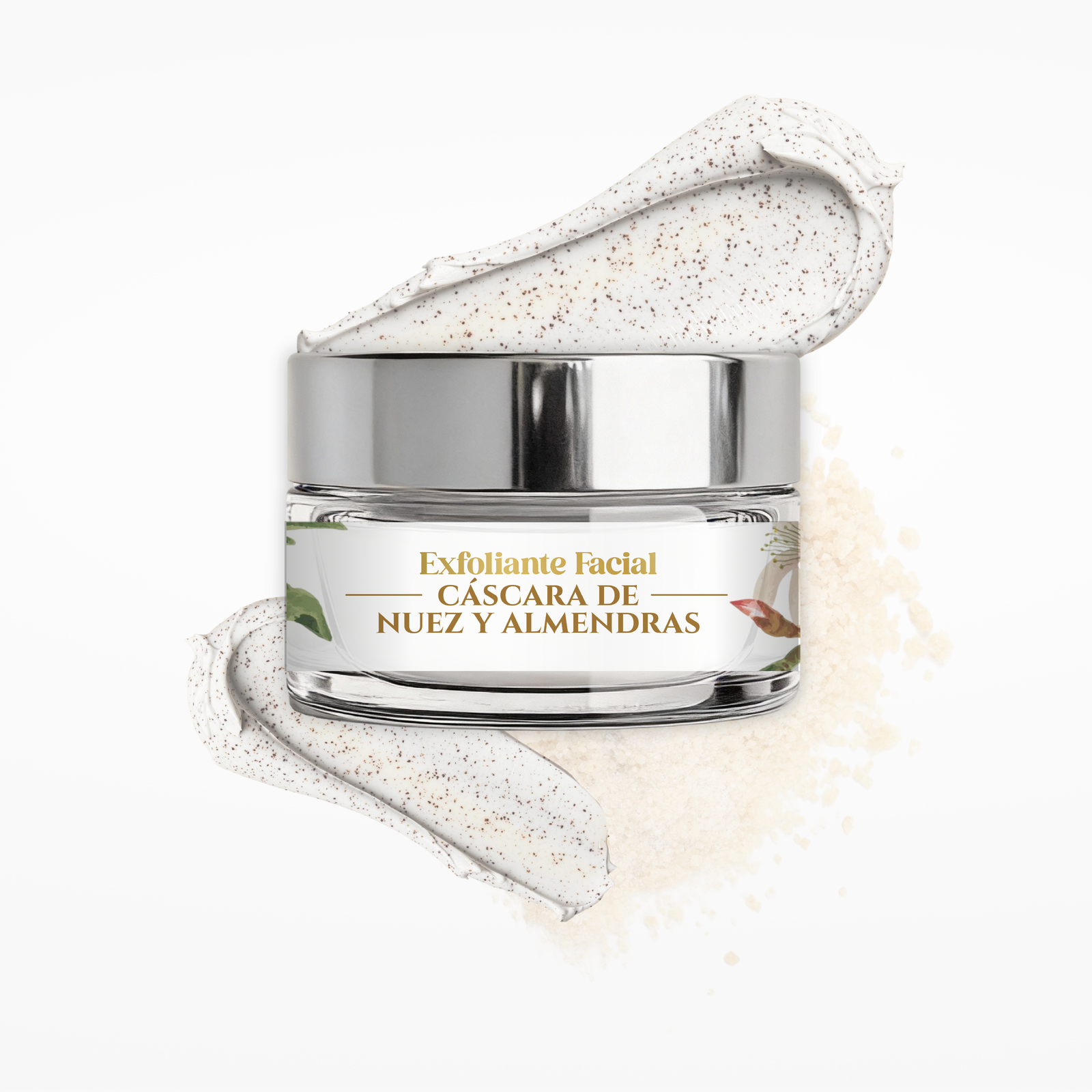 Exfoliante facial miel, almendra y nuez